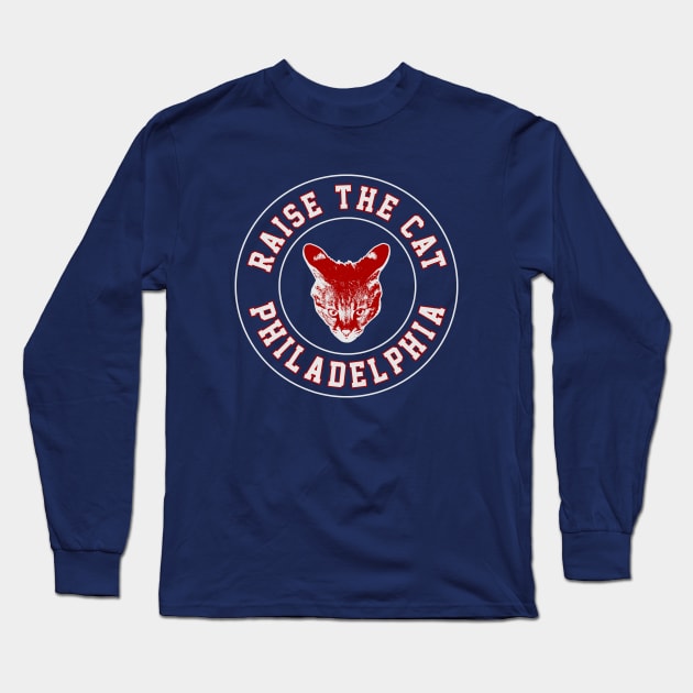 Raise the Cat Logo 1: For Morris Animal Refuge Long Sleeve T-Shirt by Center City Threads